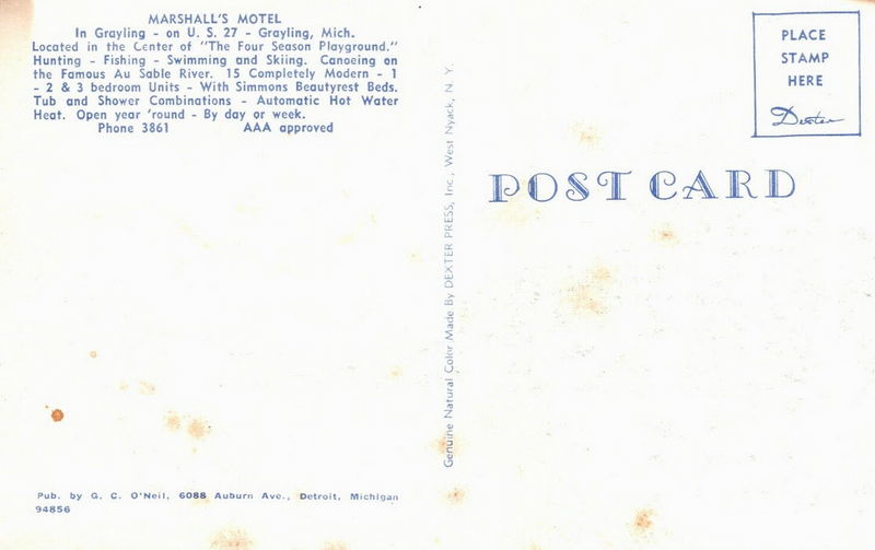 Hospitality House Motel (Marshall Motel) - Old Photos And Post Cards